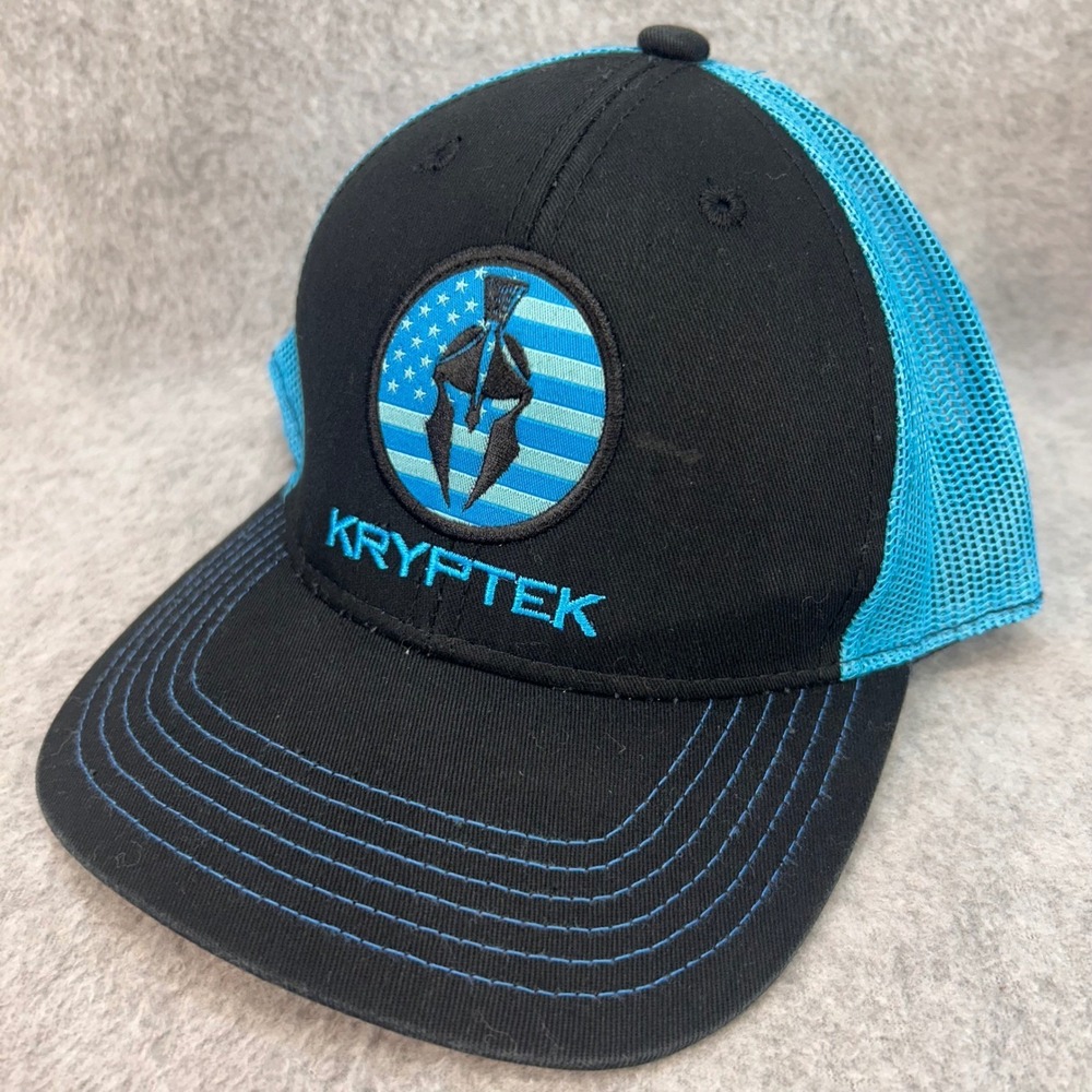 Spartan Helmet Youth Black Kryptek Trucker Hat Mesh Snapback Blue Youth OS